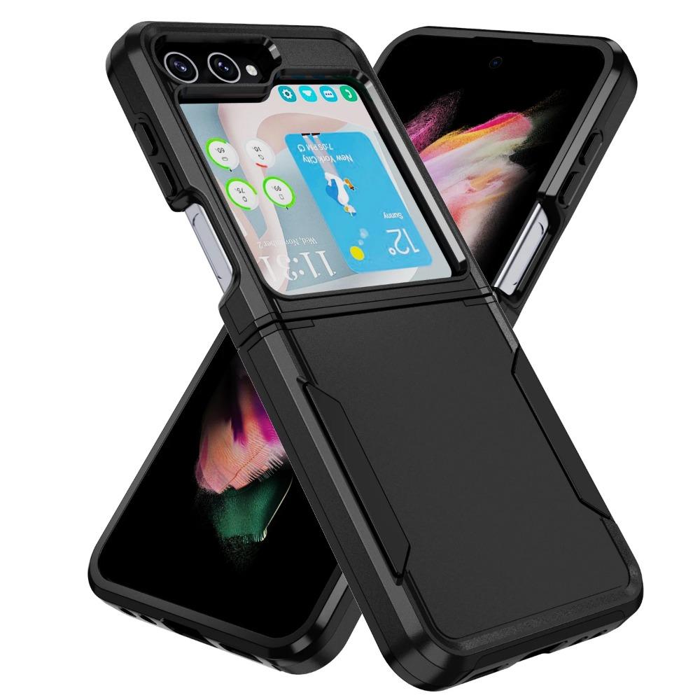 3 In 1 Hybrid Armor Shockproof Phone Case For Samsung Galaxy  Z Flip 6 Z Flip 4 5g Z Flip 5  Z Fold 4 5  Silicone Heavy Duty Protection Back Cover