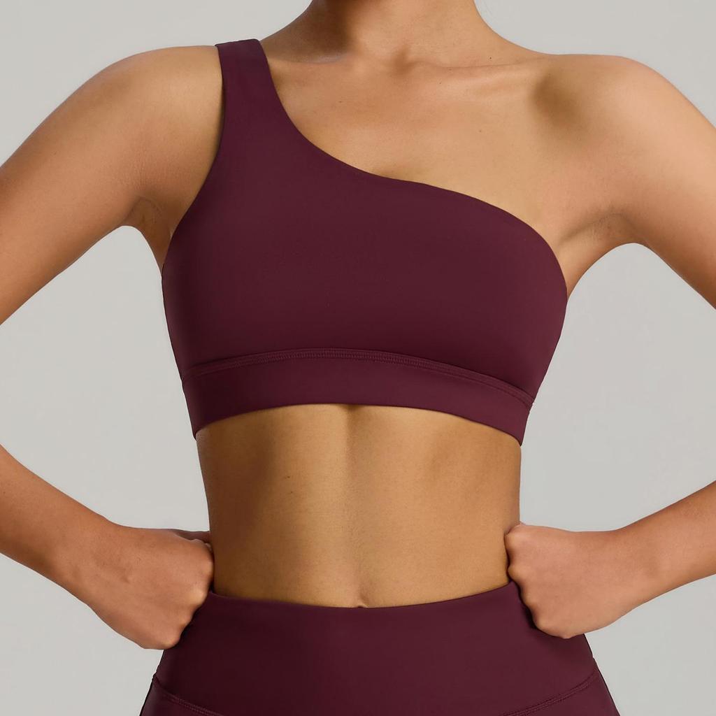 Reggiseno Sportivo Monospalla: Gilet Sexy, Antiurto, ad Alta Elasticità per Yoga e Fitness