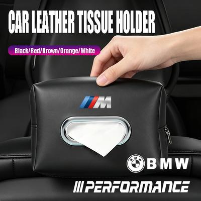 Süet Kumaş Araba Derisi Mendil Tutucu Valf Kapağı Dekorasyonu BMW X1 X2 X3 X5 X4 X6 X7 iX3 F20 F10 F07 E70 E46 E90 E92 E60 E39 İçin