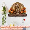 Wooden Flat Decoration, Key Holder Hook, Wall Mounted Home Decoration