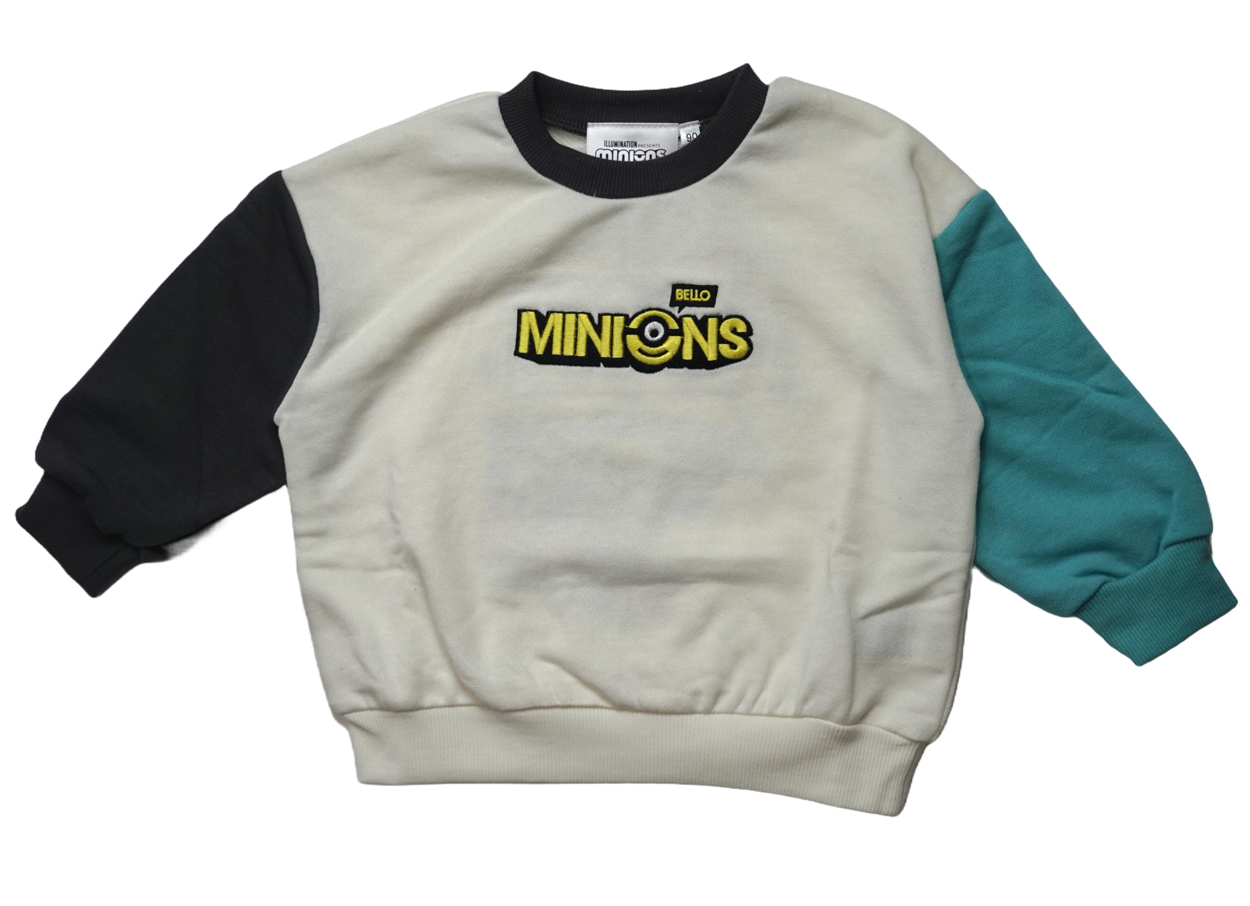 

Takihyo Minions Sweatshirt with Tie-Down Sleeves, Kids Clothing for Boys and Girls, Charcoal/Green, 221201407