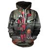 Men's Deadpool Sweatshirts Long Sleeve Hooded Coat Pullover Hoodies With Superhero Design