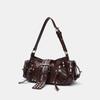 Vintage Y2K Crossbody Motorcycle Bag: Retro European and American Design