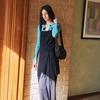 Layered Knit Pants Kk5al7240 Navy