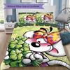 Custom Name Diddl Pattern Bedding Uilt Set Uilt Cover Pillowcase Home Decoration Birthday Gift (1*duvet Cover+2*pillowcase Without Core)