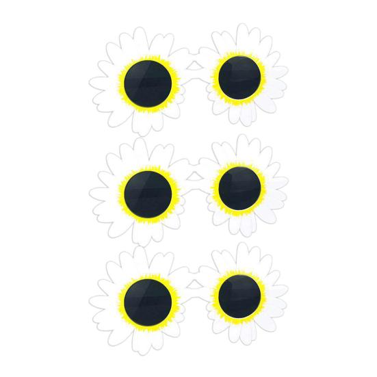 Sunflower Glasses Funny Clown Sunglasses Adults Horror Movie Costume for Summer Beach Pool Party Halloween Cosplay