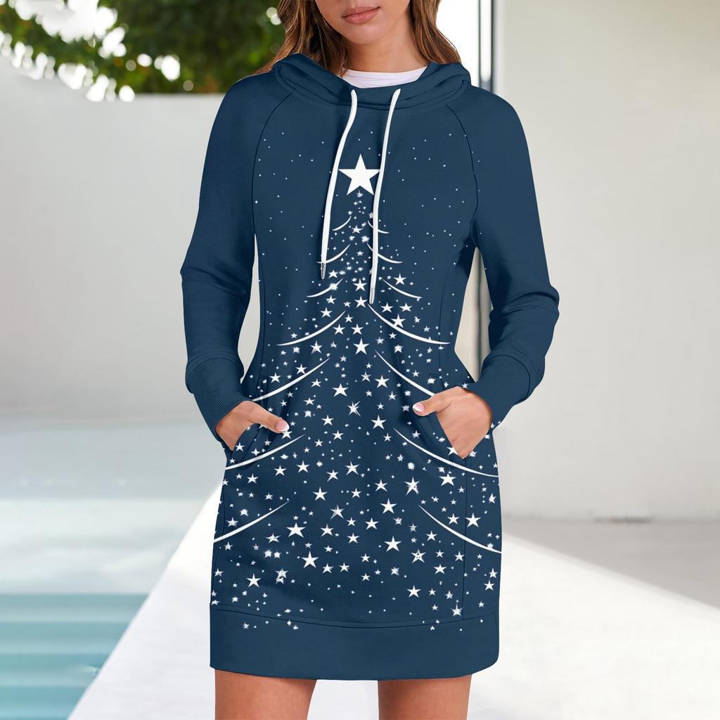 white christmas dresses Oversize Christmas Sweater Dress – Unpacking Shop main image 0