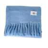 Iceland Blue Simple Wool Solid Color Scarf Women's Autumn and Winter Warm Mohair Shawl White Scarf