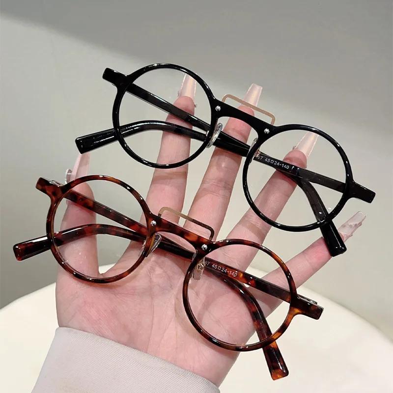 Vintage Optical Round  Anti Blue Light Glasses Women For Men Luxury Brand Designer Myopia Prescription Punk Eye Glasses Frames