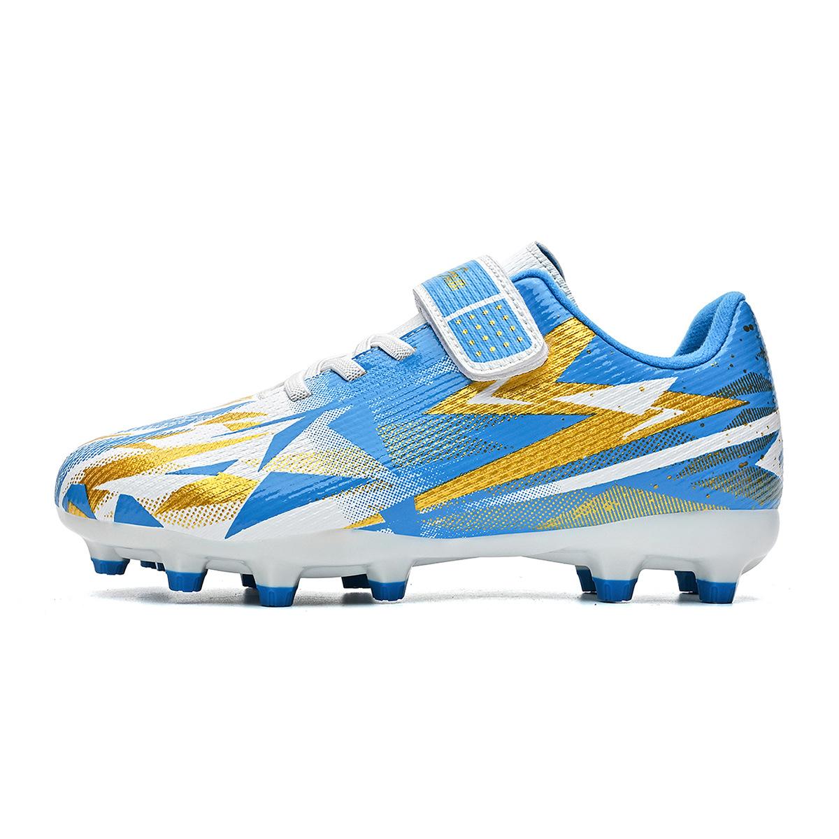 Children S Football Shoes Velcro Men S And Women S Outdoor Ag Grass Anti-Skid Professional Game Training Football Shoes 26