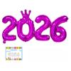 2026 Crown Number Foil Balloons for New Year Eve Party Decoration Supplies Navidad Christmas 2025 Photo Props Gifts