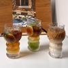 Ins Creative Transparent Glass Cups Cold Coffee Mug Ice Juice Cocktail Football Game Party Beer Drinking Cup Water Wine Bottle