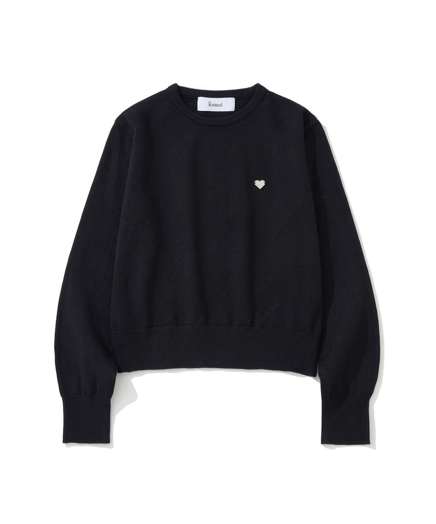 KNITTED (W) Basic Essential Washable Round Knit Black