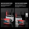 FOXSUR 12V 6A FTC-1206 Smart Car Battery Charger 2 in 1 For Motor Car Repair Mode LCD Display AGM LiFePO4 Lead Acid