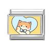 Y2K Cartoon Cat Dog Flower Love Rabbit Guitar Italian Charm Links Fit 9mm Stainless Steel Bracelet Women Men DIY Making Gift