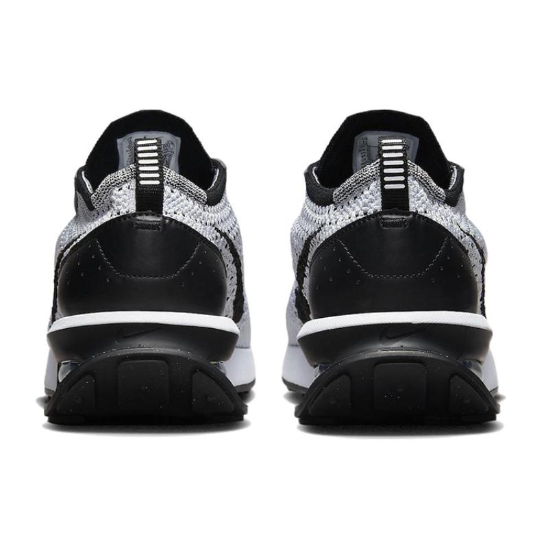 Nike Air Max Flyknit Racer Pure Platinum Svarte Sneakers Fritidssko DJ6106-002