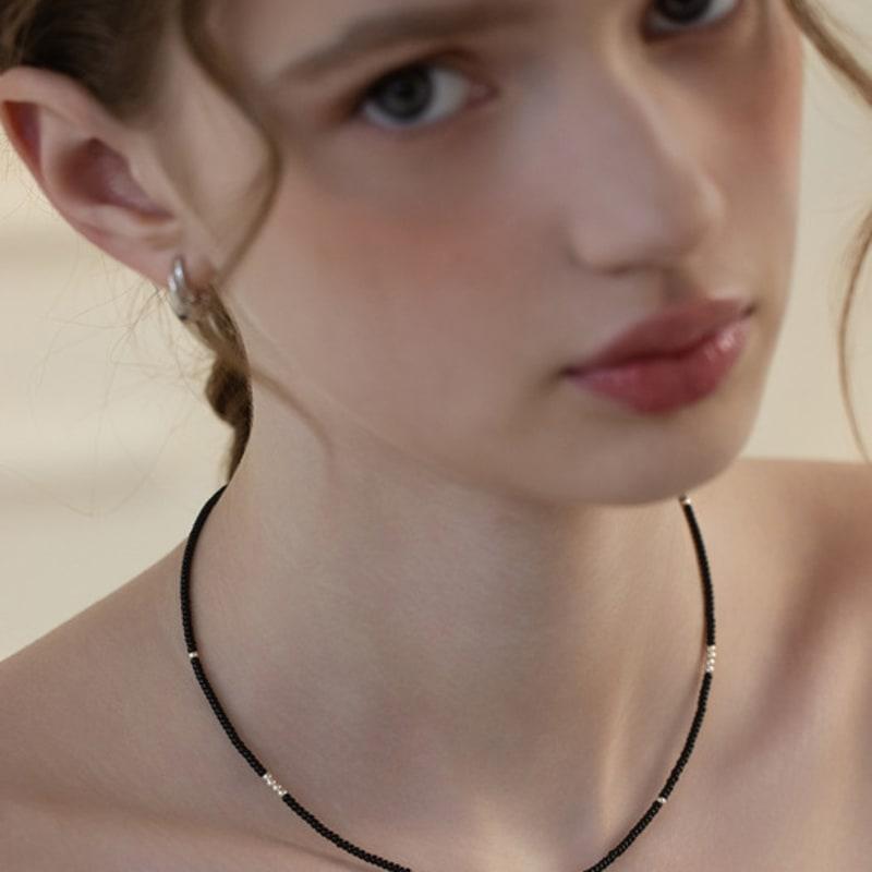 Tatiana (925 Silver) Blend Bead Necklace NZ2453