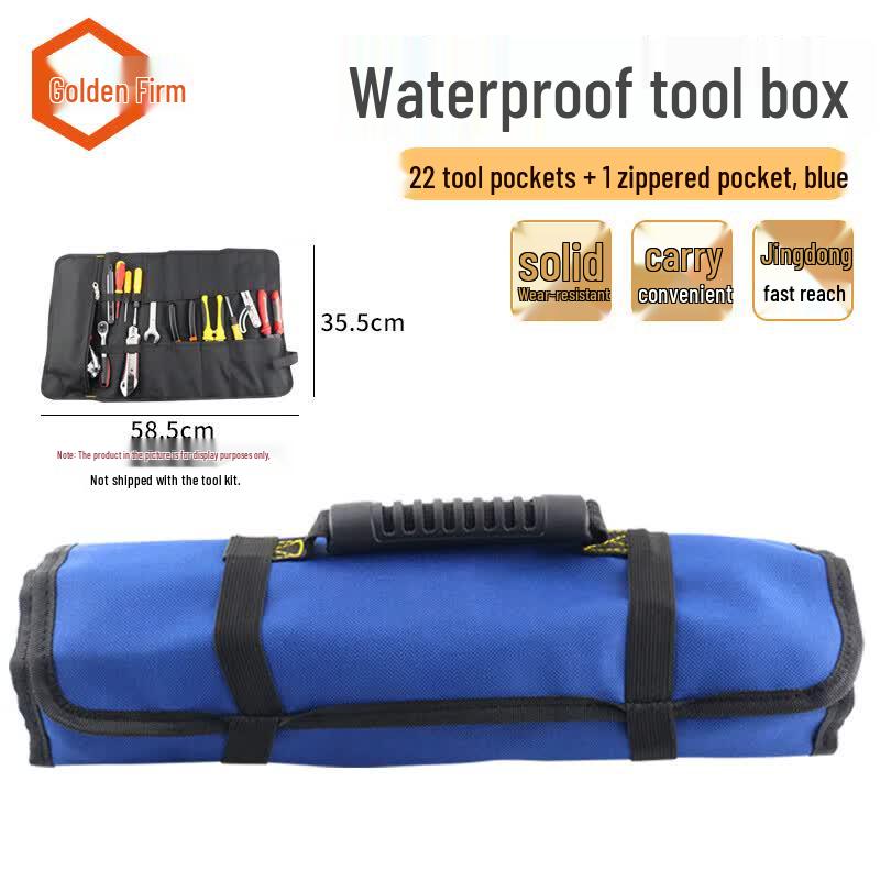 Jingu Lao Roll-up Canvas Tool Bag синий