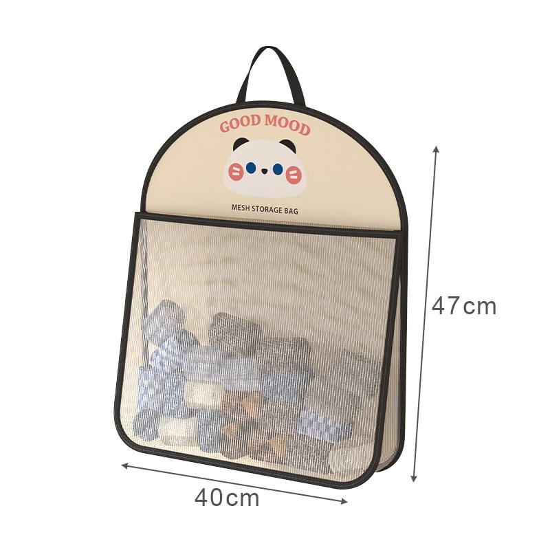 

Underwear Storage Bag Wall Hanging Breathable Mesh Bag Socks Storage Bag Wardrobe Organizer Toy Doll Storage Bag with Hook