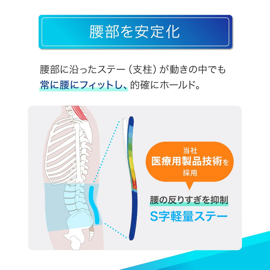 Media Aid Waist Supporter Firmly Guard Waist Standard Plus LL Black Medical Manufacturer Nippon Sigmax Unisex Corset Daily Life Work Sports [Official