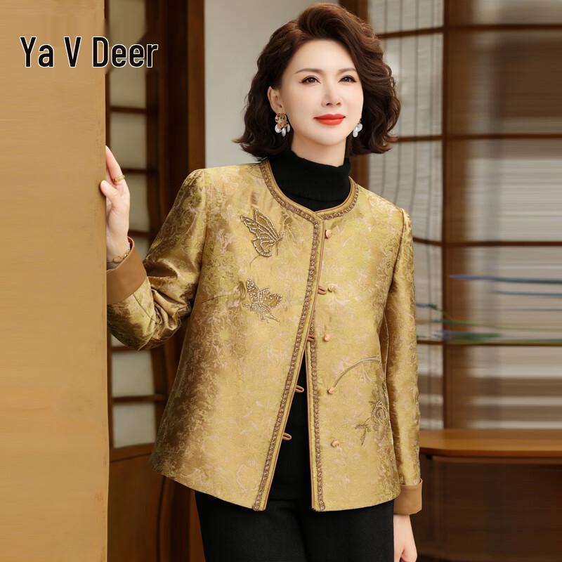Yalu Elegant Floral Embroidered Women's Autumn Jacket