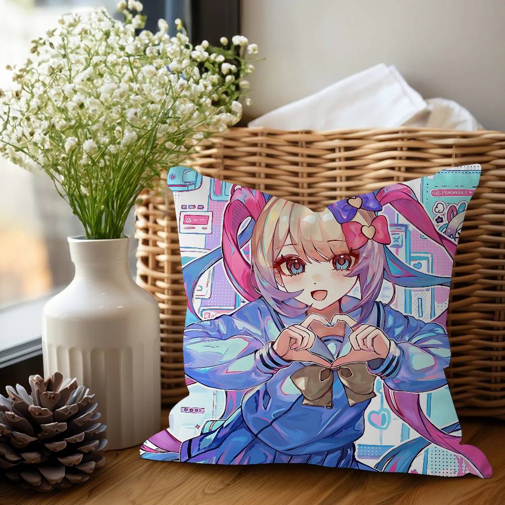 Anime Kangel Kissenkissenbezug Kissenbezug Wohnzimmer Sofa Heimdekor Kundenspezifisch