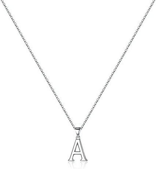 

Ожерелье из стерлингового серебра 925 пробы с золотым покрытием и подвеской в виде буквы - Минималистичная и универсальная цепочка для ключицы.