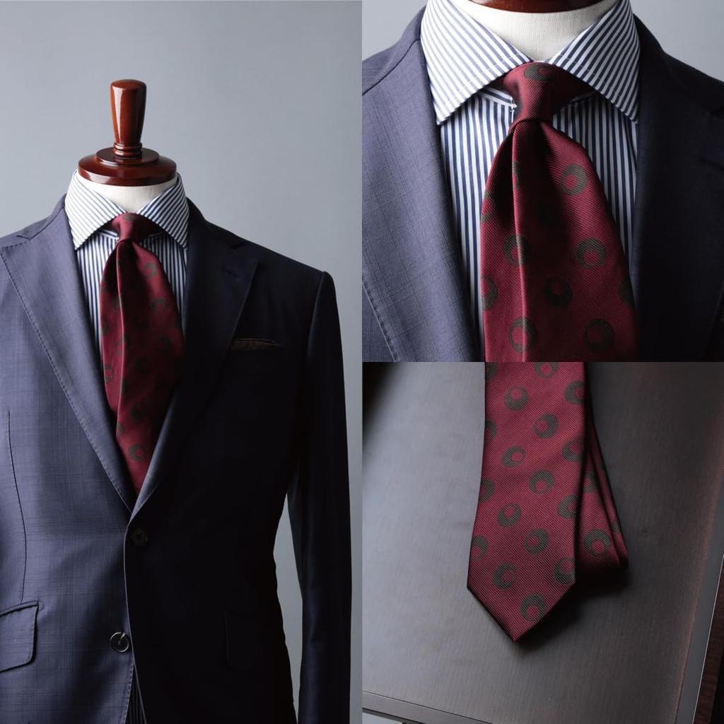 [Y&TAILOR] Necktie, Kyoto-made, Tango-made, Large Pattern, Square, Small Pattern, Paisley Weave Series, 100% Silk, High-Quality, Made in Japan,