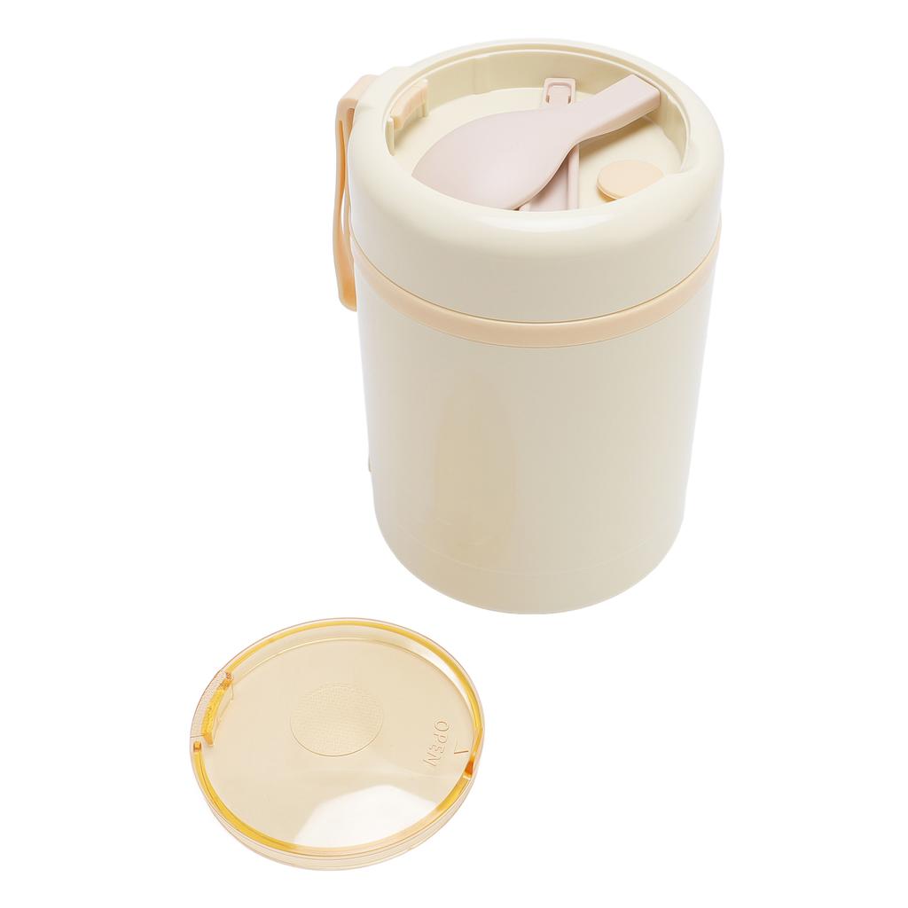 Electric Lunch Box Food Warmer 304 Stainless Steel 60C Constant Temp Lkproof 600ml USB Insulated Food Jar with Spoon for