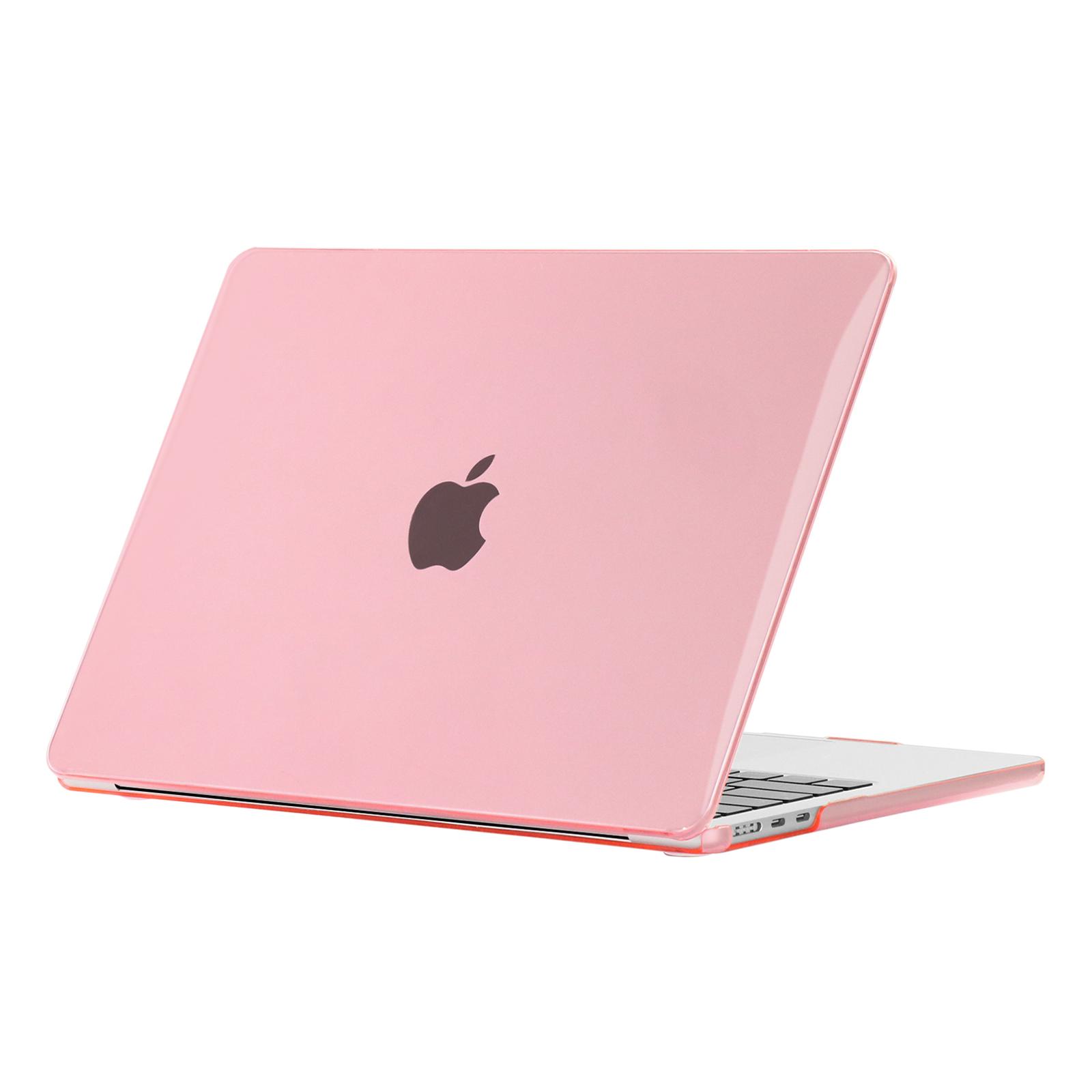 

Для Macbook Air 15 дюймов (2025)/(2024) A3114 M3/(2023) M2 A2941 Чехол для ноутбука Прозрачная жесткая защитная крышка из ПК Pink