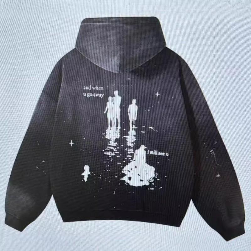 Unisex Streetwear Oversized Graphic Hoodie With 3D Print Thickened Cotton Blend Loose Fit Daily Wear