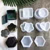 Practical Silicone Bowl Mold Handmade Crafting Molds Various Shape Silicone Texture for Resin Candle and Plaster