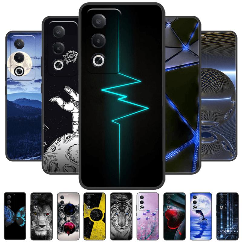 Für Oppo A80 5G Hüllen A 80 CPH2639 Tier Marmor Strand Weiches Silikon Mattes TPU Handyhülle Für OPPO A3 Pro Fundas Capa Cartoon