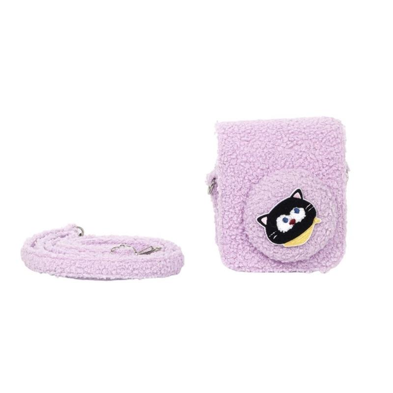 Practical Camera Housing Protections Leather Construction Portable Protective Case Scratch Resistant Camera Cover фиолетовый