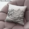 Line Art Mountain Throw Pillow Covers Pattern Cushion Cover Suitable For Sofa Bedroom Car Pillow Cover
