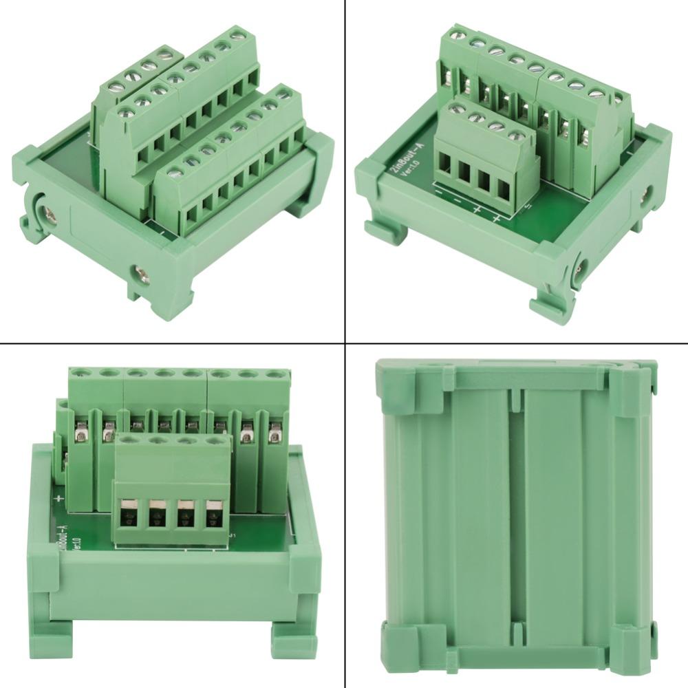 2 In 8 Out DIN Rail Module 25A Breakout Board Module Breakout Board Control Panel Systems