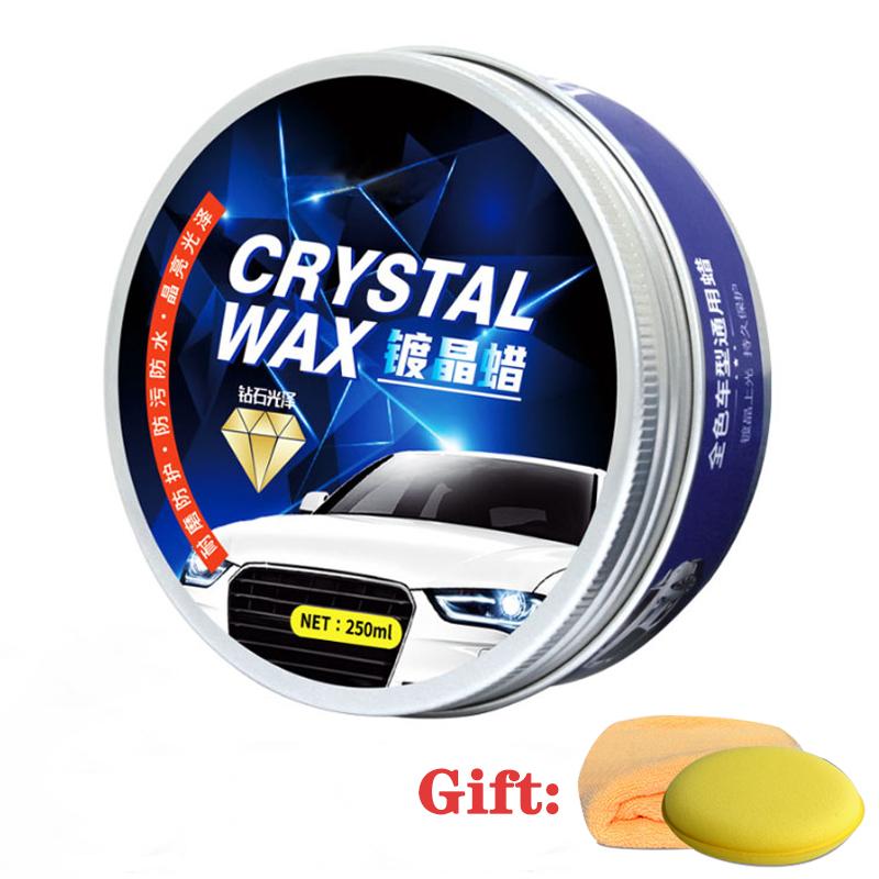 

250 мл автомобильный воск кристаллический набор для полировки автомобиля твердый глянцевый слой покрывающий краску формула водостойкая пленка полироль