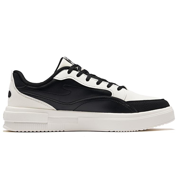 Hongxing Erke Hongyi Classic Versatile Non-Slip Wear-Resistant Low-Top Skate Shoes Men sneakers Black White V1125101421-001