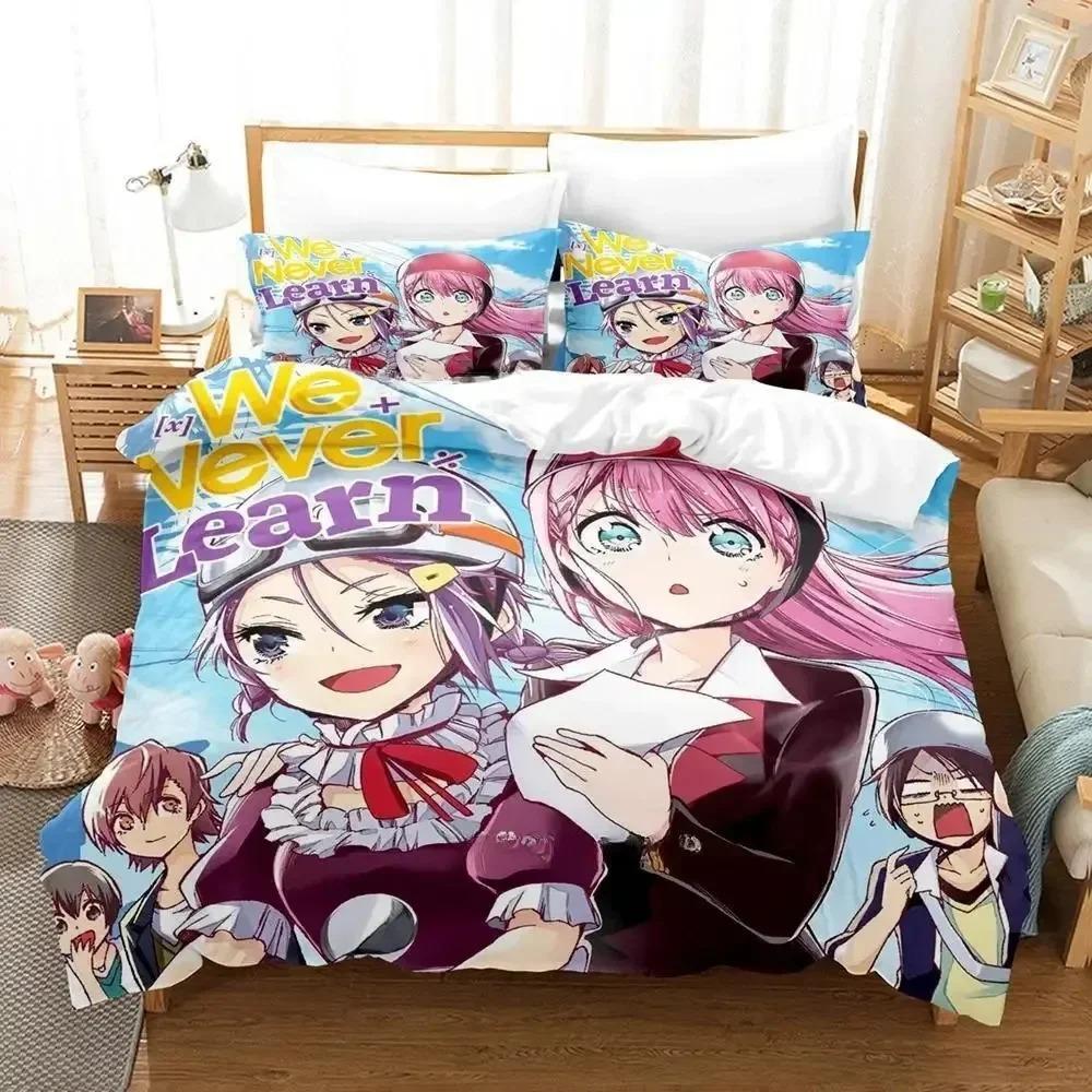 New We Never Learn Bedding Set Single Twin Full Queen King Size Bed Set Adult Kid Bedroom Duvet Cover Sets 3D Anime Kawaii Bed