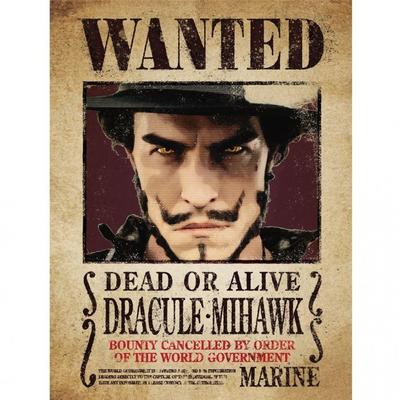 One Piece Live Action Wanted Poster Dracule Mihawk Print