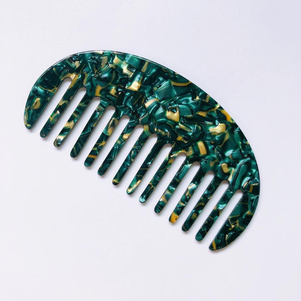 Pettini per capelli in acetato a denti larghi Antistatici Spazzola per capelli da massaggio Parrucchiere Colorato Salone di acconciatura Styling Accessori da viaggio