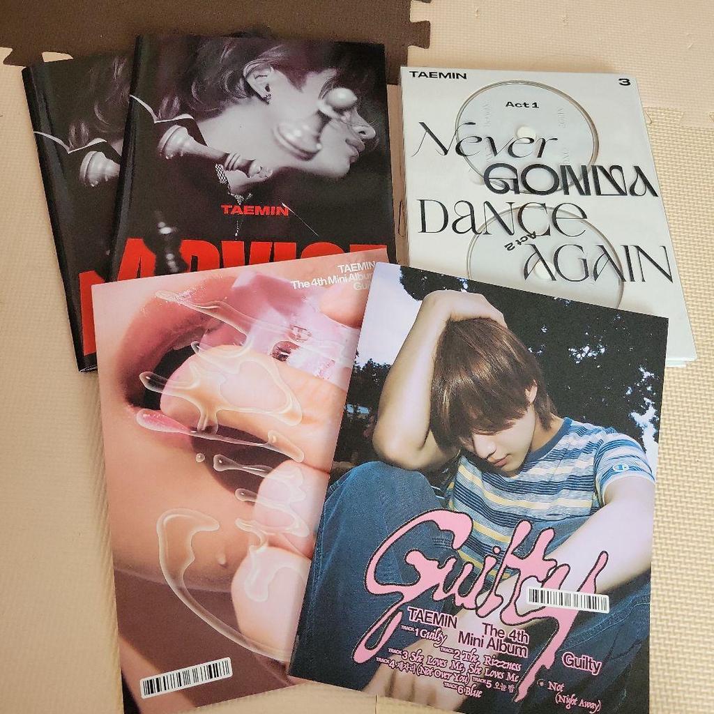 [USED] 30 SHINee Taemin CDs from debut to present! Comes with a bonus jacket sticker