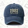 pc  LIMITED EDITION Vintage Washed Cap Unisex Solid Baseball Hat AllSeason Wear Ideal Gift for Weddings Parties Birt