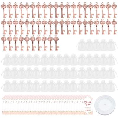 Hochzeitsparty Flaschenöffner Geschenkbeutel mit Süßigkeiten Dekorative Packung mit 50 Stück