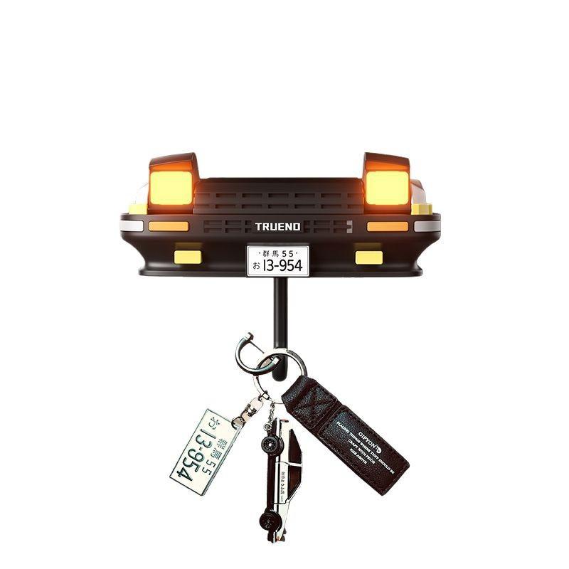 New Initial D AE86car Headlight Key Hanger Creative Storage Rack Hook Ae86 Key Holderwallhome Decormodern