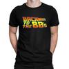 Vintage Herren Back to The 80's Lustiges Retro T-Shirt Tee Damen Übergroß Locker Streetwear Sommer Neuheit Oberteil Kurzarm