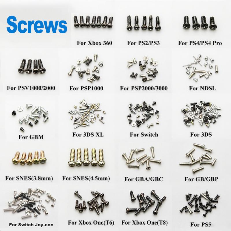 Schraubensatz Geeignet Für PS2 PS3 PS4 Pro PS5 Xbox 360 PSP 1000/2000/3000 3DS XL SNES NDSL GB GBA GBP Warten Auf Schraubenersatz