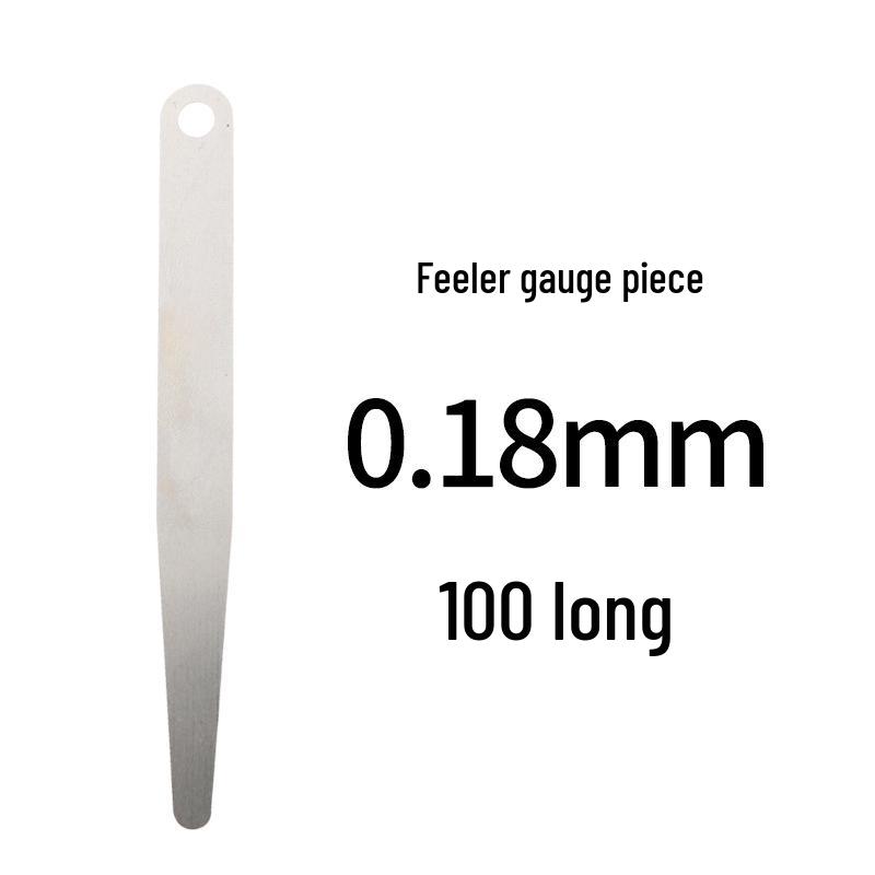 High Precision Feeler Gauge, Spring Steel, 0.02-5mm Thickness, 100mm Length