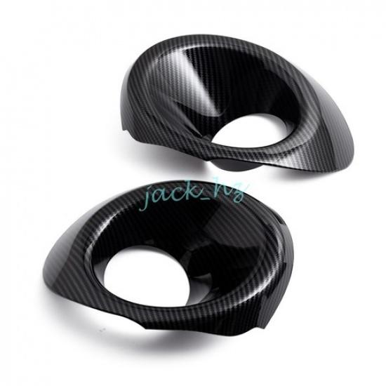 Carbon Fiber Front Fog Light Cover Trim For 2024 2025 Subaru Crosstrek