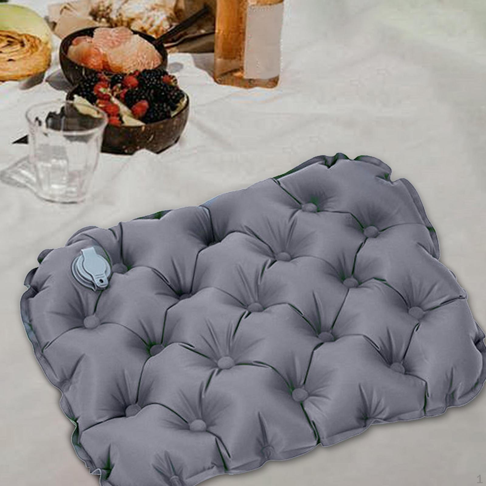 

Надувная подушка для сиденья, удобный легкий коврик для офисного кресла для пляжа Gray